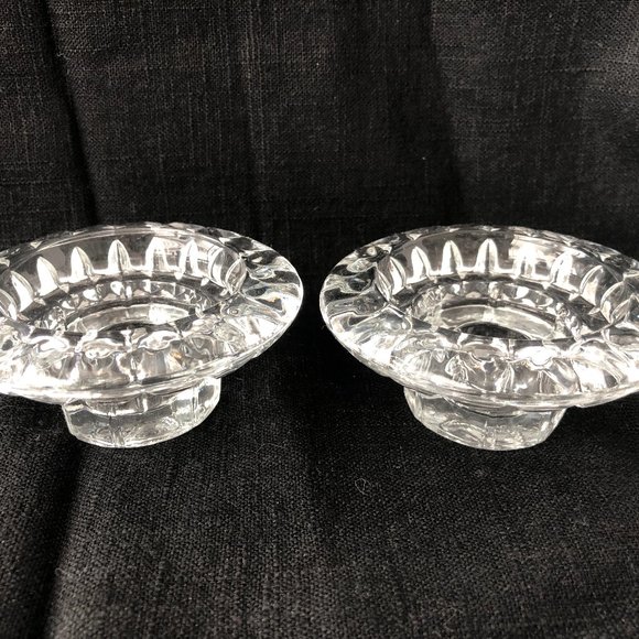 Collector's Crystal Gallery Accents Vintage Genuine Crystal Candle